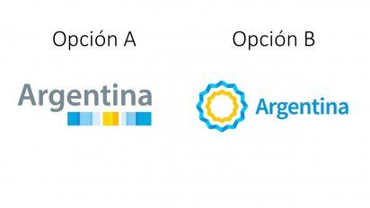 Estas son las dos opciones que podrá votar los argentinos para elegir el próximo isologo de Marca País.