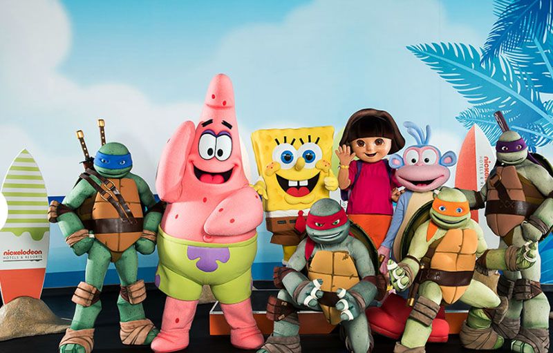 Aquí están los protagonistas de las series de Nickelodeon.