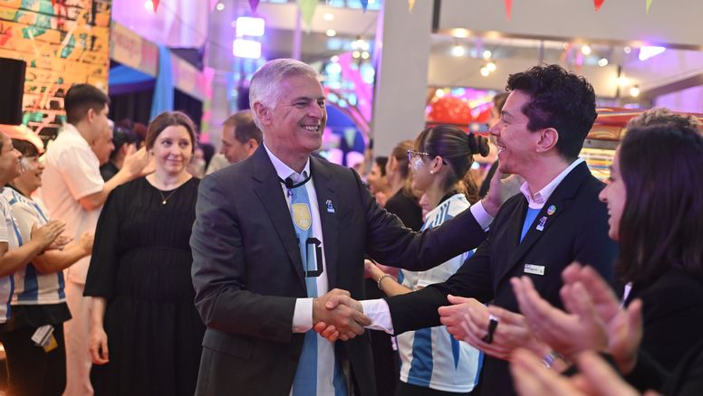 Chris Nassetta, presidente y CEO de Hilton, durante su visita a Buenos Aires.