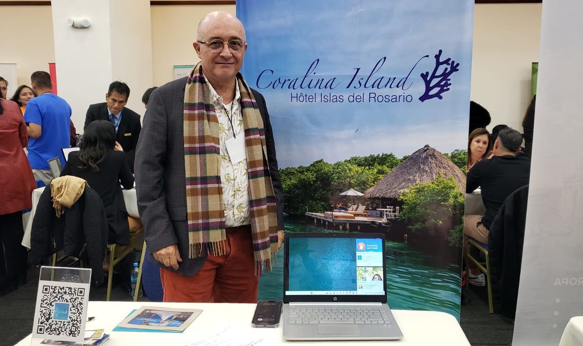 Stand de Hotel Islas del Rosario en el Workshop de Ladevi edición Perú 2024.