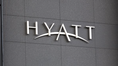 Logo de Hyatt en uno de sus hoteles.