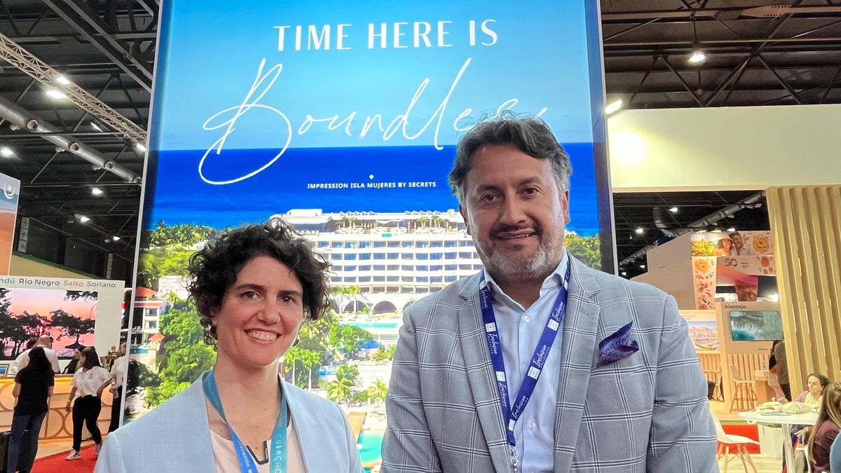 Hyatt Inclusive Collection: Alexander Ruiz Ramos, director de Ventas para Sudamérica, y Jennifer Barnfather, representante comercial en Argentina.&nbsp;