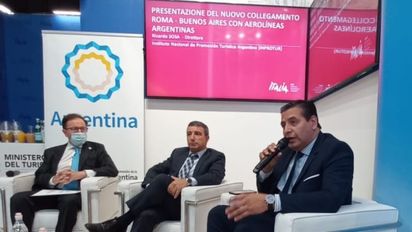 Argentina: el vuelo de Aerolíneas Argentinas saldrá desde Roma los lunes, miércoles y viernes a las 19.15.