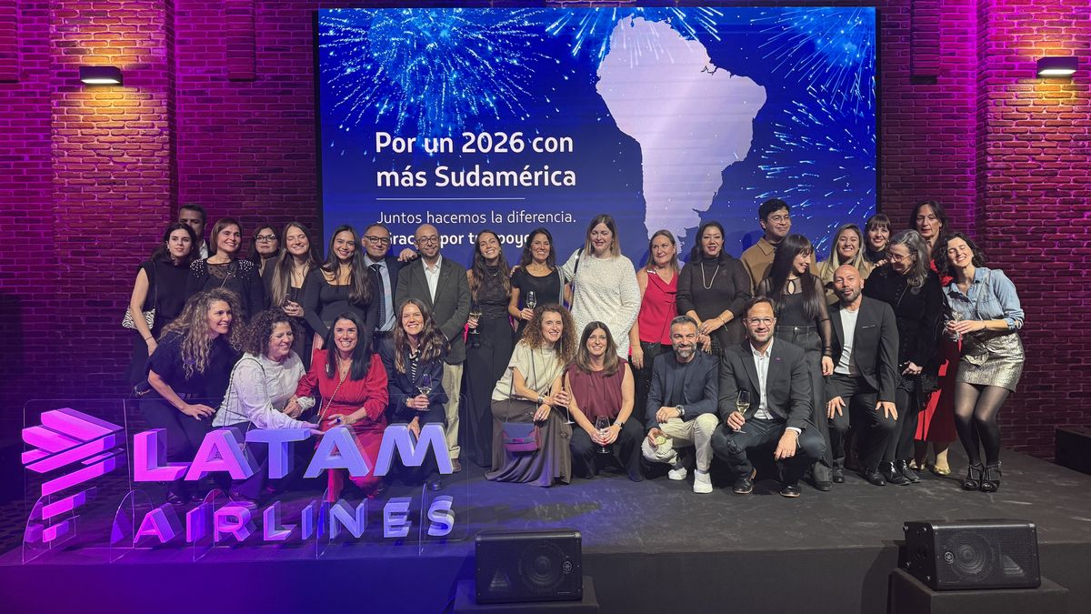 Parte del equipo de LATAM Airlines en España.
