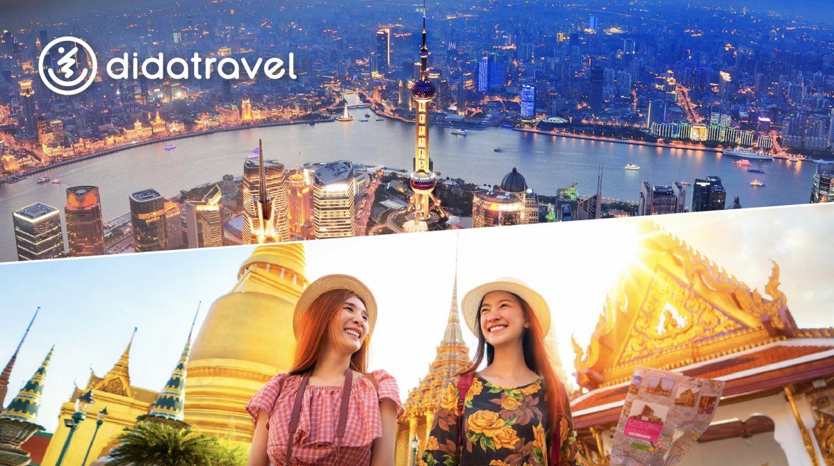 Cartel promocional de los resultados comerciales de DidaTravel en China