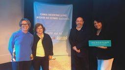 Claudia Delgado, representante comercial de Autoridad de Turismo de Aruba; Martha Noreña, de De Palm Tours; Jorge Castillo, de Courtyard by Marriott Aruba Resort, y Marlene Ianaconne, ejecutiva de Iberostar. 
