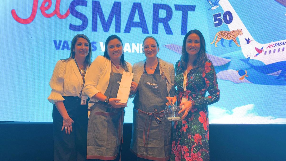 JetSmart sorteó premios entre los asistentes. JetSmart sorteó premios entre los asistentes.