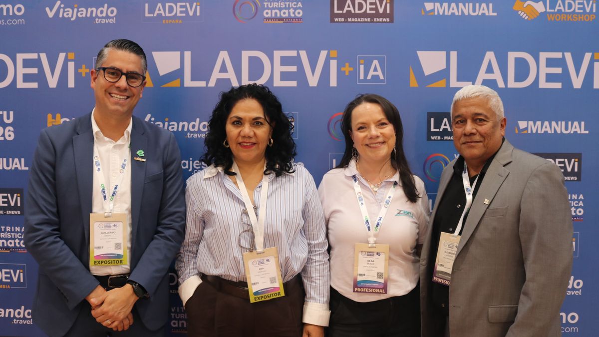 Guillermo Badial; Ana Moreno; Olga Muñoz y Alejandro Herrera de National Car Rental.