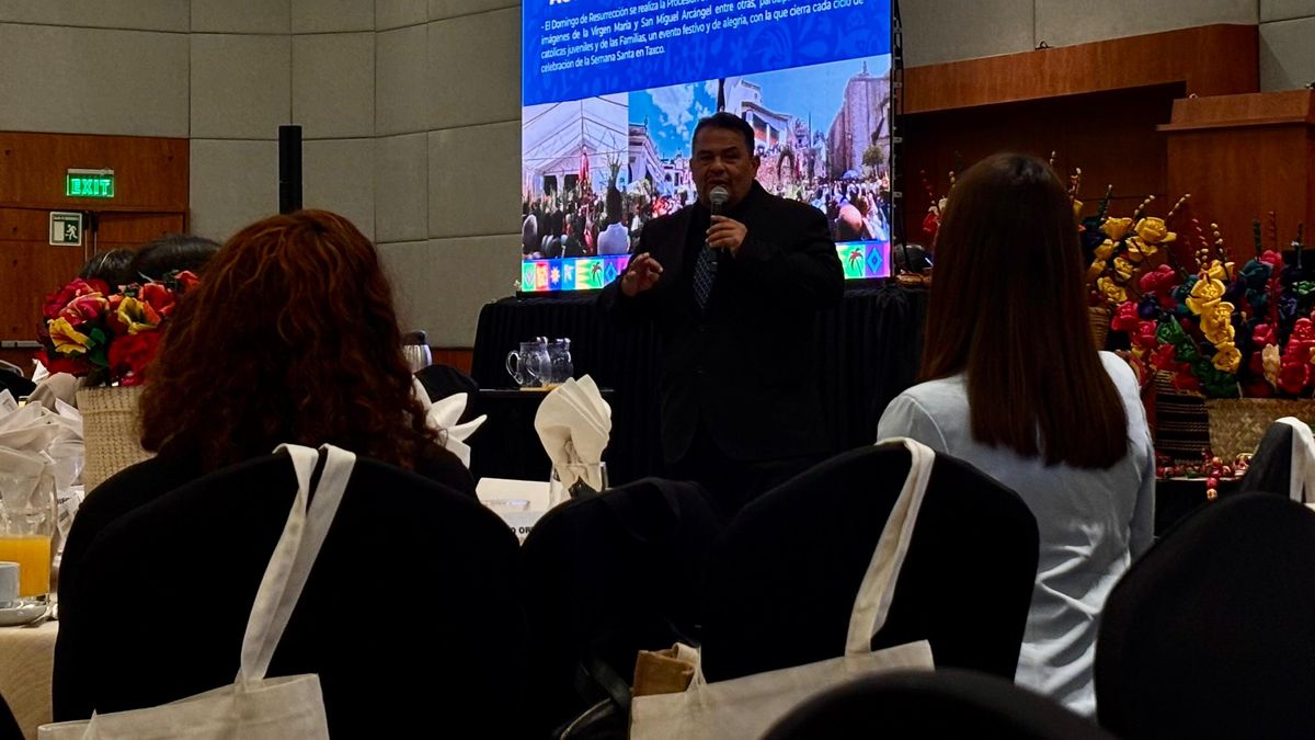 Alejandro Villarejo Hernández, titular de la Secretaría de Turismo de Taxco, resaltó que el destino ofrece diversas actividades y atractivos.