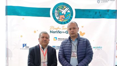 Santiago Viera (ProColombia) y Arturo Ortega (Cámara de Comercio de Pasto).