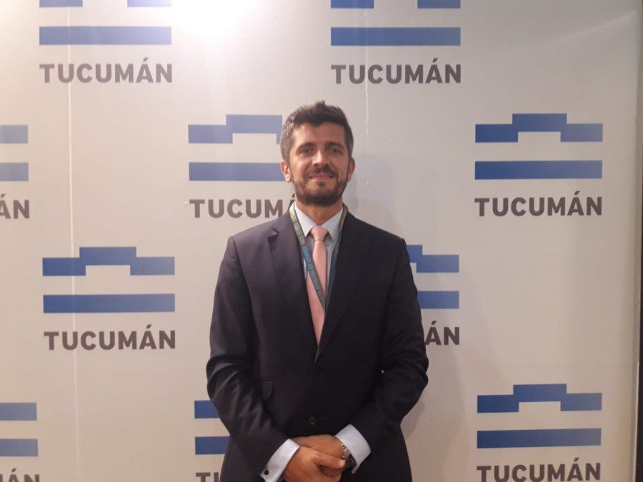 Sebastián Giobellina, presidente del Ente Autárquico Tucumán Turismo (EATT), en la Feria Internacional de Turismo de América Latina.