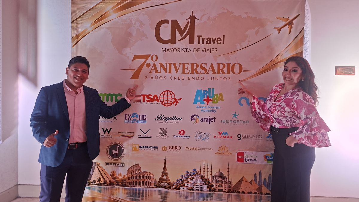 Christian Diaz y Grecia Coronado, fundadores de CM Travel Mayorista de viajes.