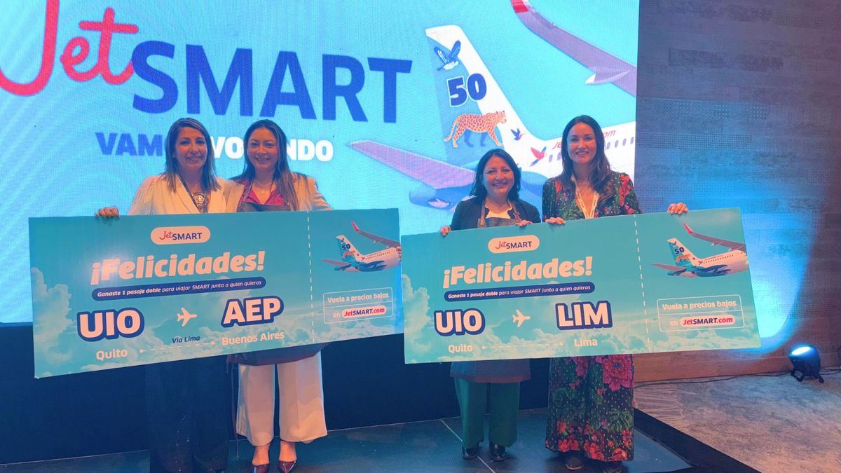 JetSmart sorteó premios entre los asistentes. JetSmart sorteó premios entre los asistentes.