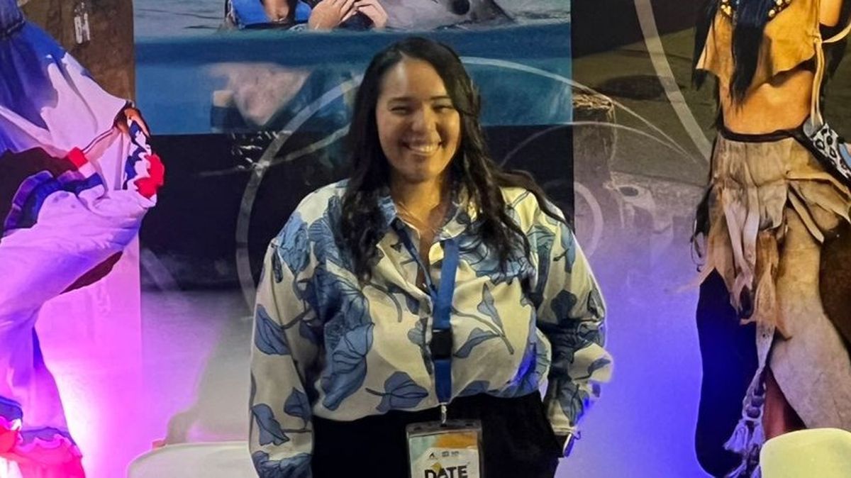 Arline María Barrot, directora Comercial Corporativa de OTIUM International, en DATE República Dominicana 2025.