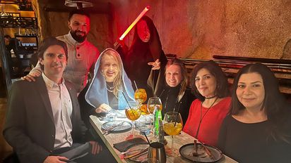 Ary Murekian, country manager en Chile de United Airlines; Matías Arraga, responsable comercial de Universal Assistance; Sonia Triana, directora CIC Travel; Claudia Gamboa, trade & tourism Manager de Aviareps Chile; María Teresa Olavarrieta, country manager Aviareps Chile; Francisca Rodríguez, aviation sales manager Aviareps Chile.