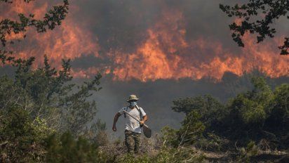 Incendio en la Isla de Rodas (Grecia)