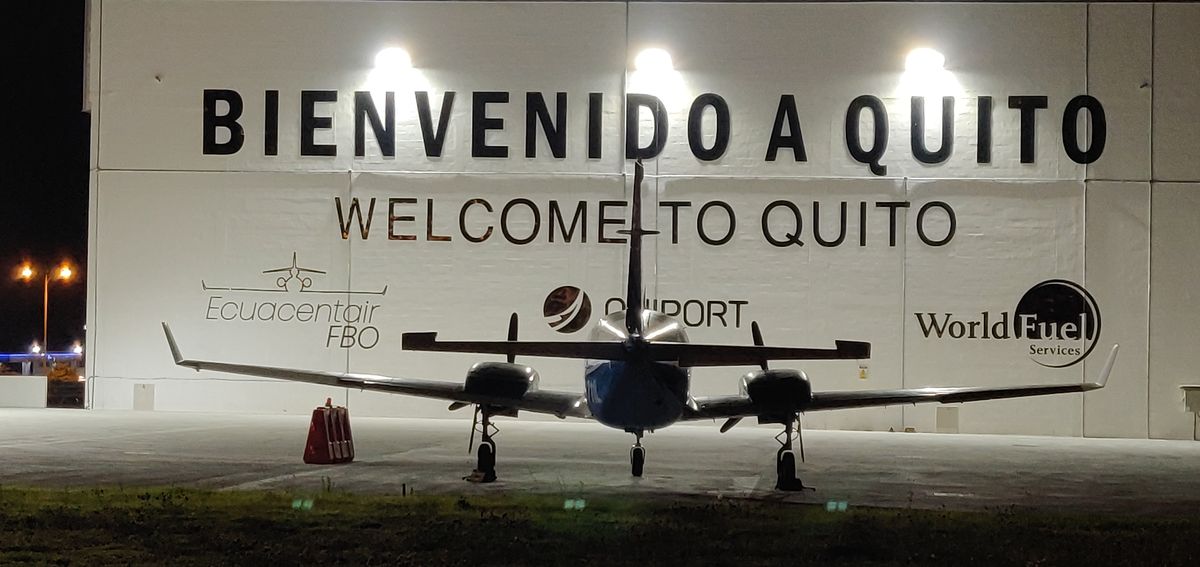 Aeropuerto de Quito. 