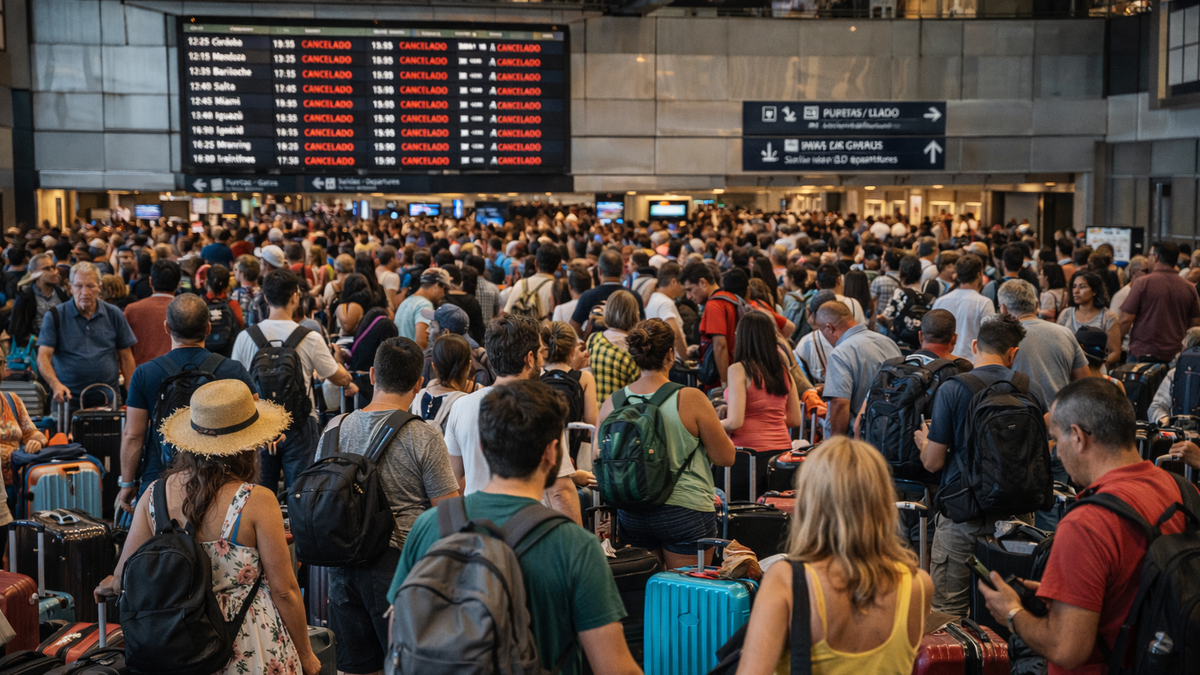 Vuelos en jaque: un gremio aeronáutico anunció un paro nacional para el lunes 2 de febrero. &nbsp;