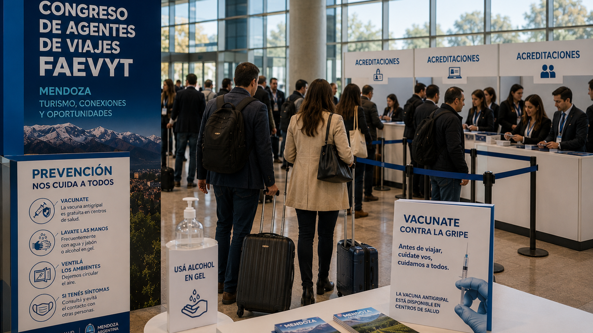 Mendoza reforzó medidas de prevención sanitaria en la previa del Congreso de Faevyt, que reunirá a más de 1.500 profesionales del turismo en plena antesala de la temporada de invierno. &nbsp;