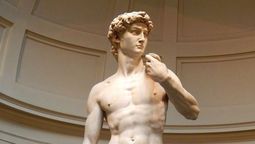 El David de Miguel Ángel, en Florencia.
