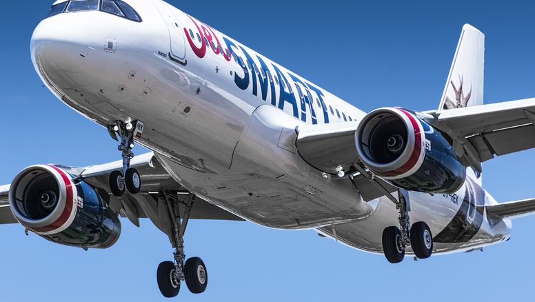 Uno de los Airbus A320 que opera JetSmart.