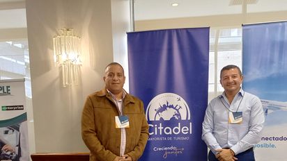 Equipo Citadel Mayorista de Turismo, incluido Giovanny Pinargote.&nbsp;