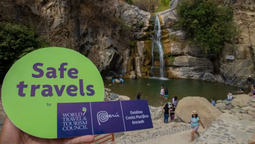 La catarata de Hornillos, ubicada en el distrito de Moro recibió el sello internacional Safe Travels-Destino Costa Pacífico Áncash