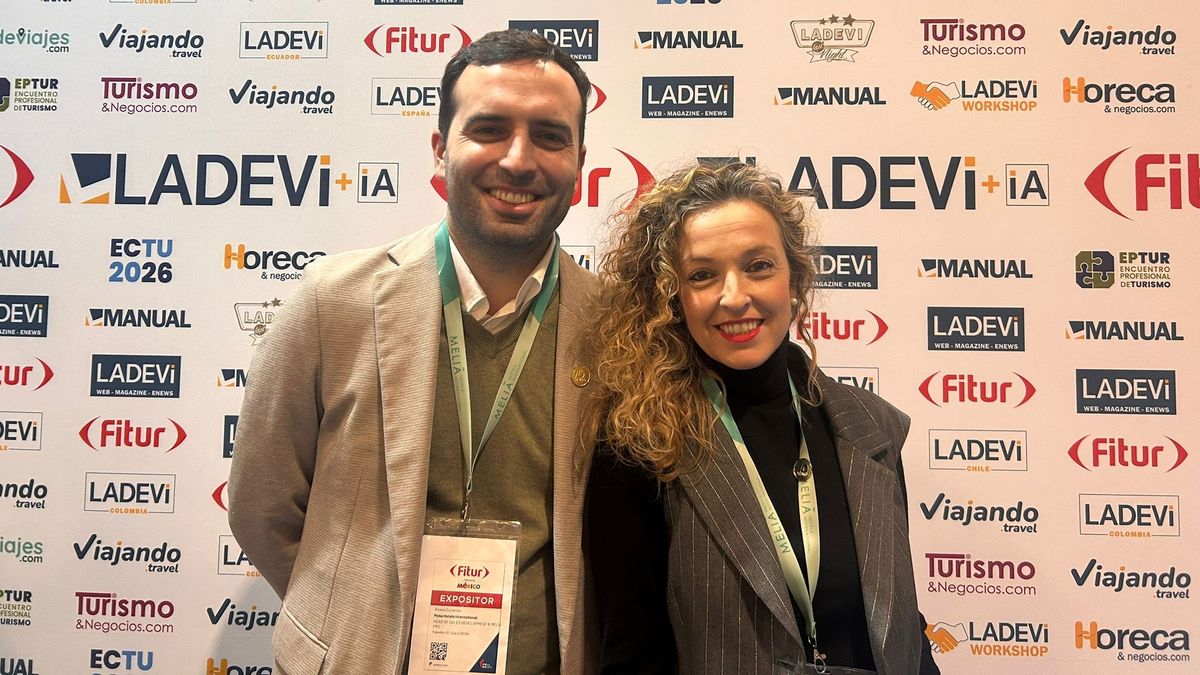 Meliá Hotels International: Álvaro Gutiérrez, Head of Sales Development & Meliá Pro; junto a Patricia González Barca, Head of Business Development Latam & Luxury Spain.