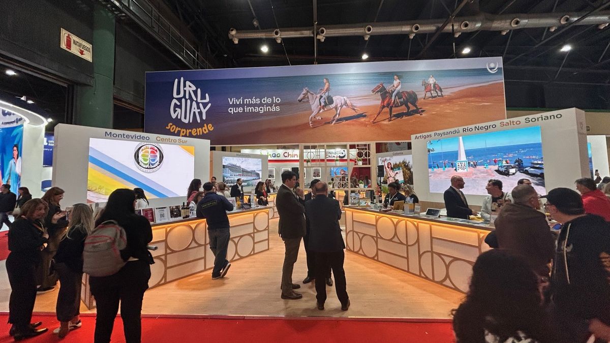 El stand de Uruguay en FIT 2025. El stand de Uruguay en FIT 2025.