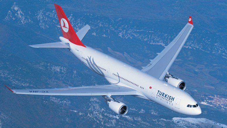 Un Airbus A330 de Turkish Airlines.