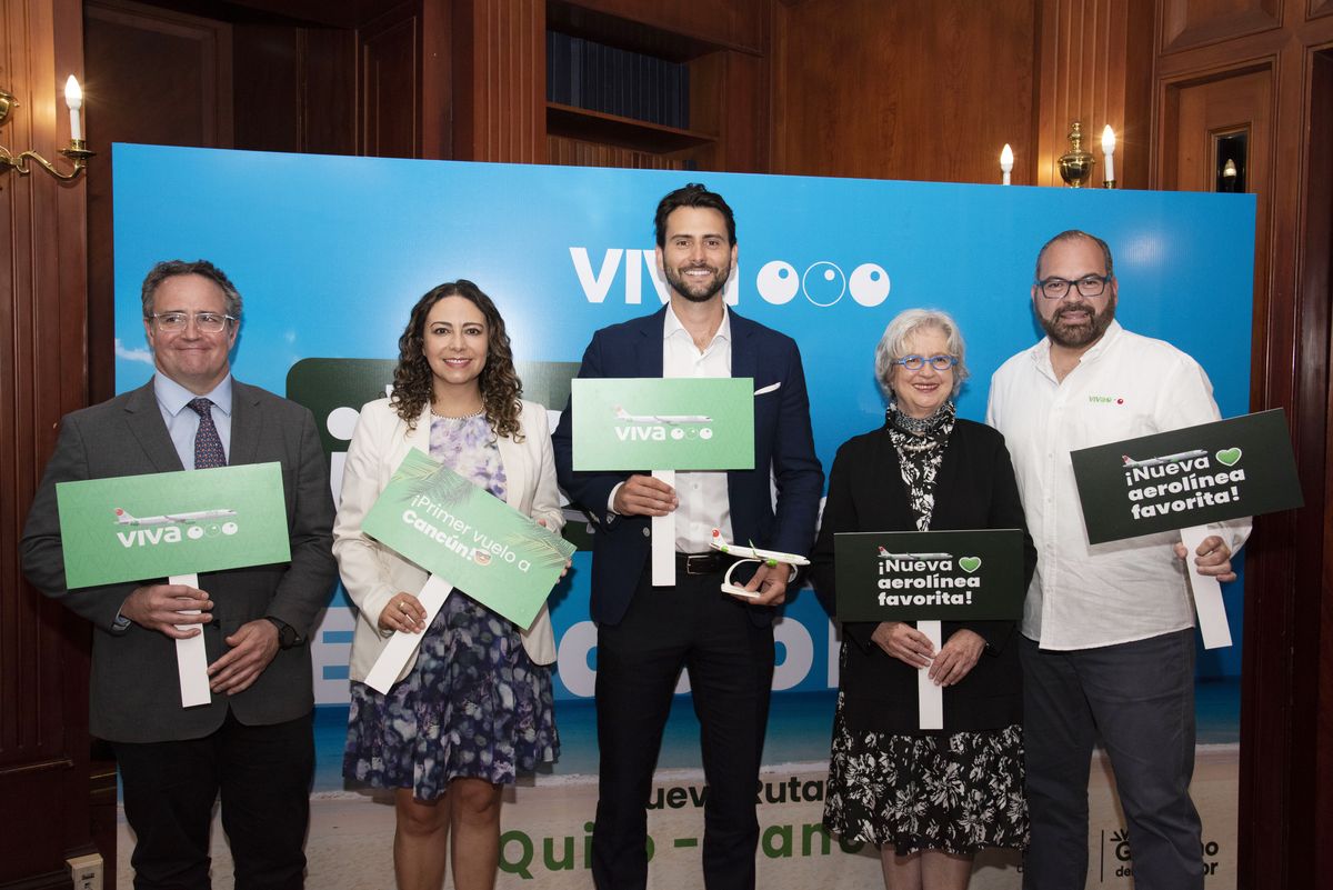 Viva Aerobus inició operaciones en Ecuador, con el lanzamiento del vuelo Cancún – Quito, que ofrecerá tres vuelos a la semana.