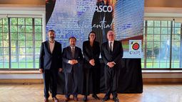 Felipe Formariz, Turespaña; Fernando Márquez, delegado de País Vasco en Chile; Laura Oroz, embajadora de España en Chile; Daniel Solana, Basquetour.