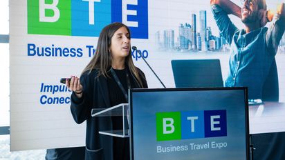 Javiera Soto-Luque, gerente general de Interexpo, en el lanzamiento de BTE 2024.&nbsp;