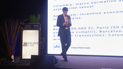 Robert Amengual, secretario de Global ReformBnB, durante la segunda jornada del Congreso Hotelero XVI.