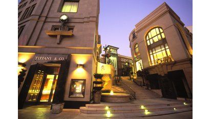 Rodeo Drive, la exclusiva calle comercial de Los Ángeles.