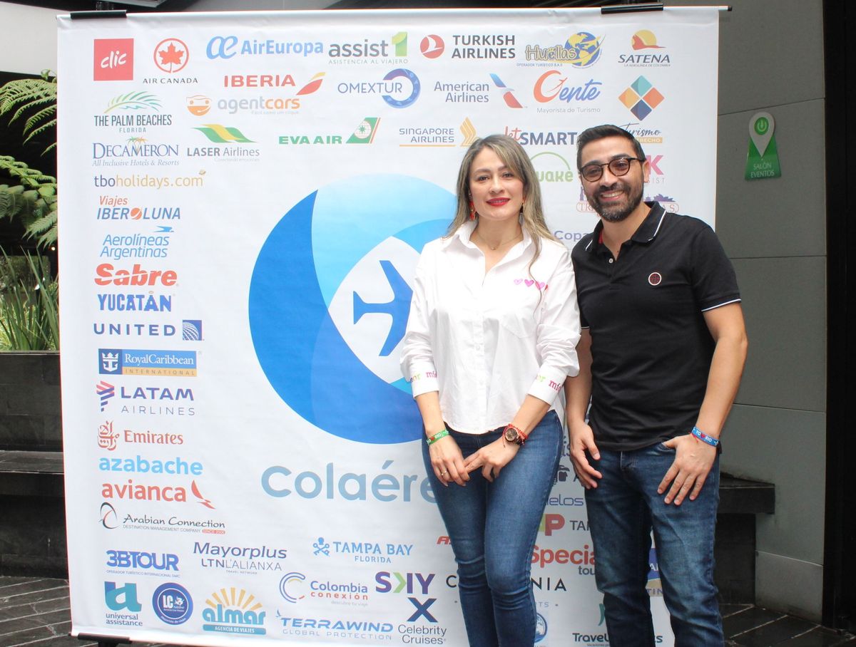 Claudia Torres, gerente comercial y Daniel López, director general de Colaéreo.