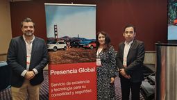 Carlos Allende, Gabriela Jara y Alberto Sansores, equipo de GMS en EPTU 2026.