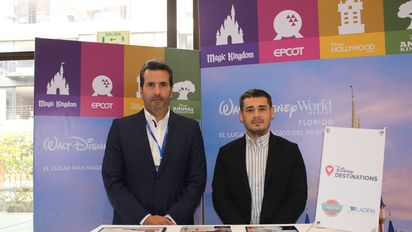 Juan Peláez, gerente de Representaciones y Camilo Salazar, director comercial de UltraGo, representantes de Disney Destionations.
