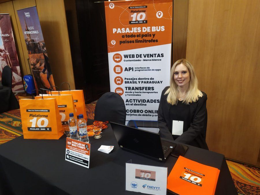 Plataforma 10 promocionó su oferta de servicios de traslados.