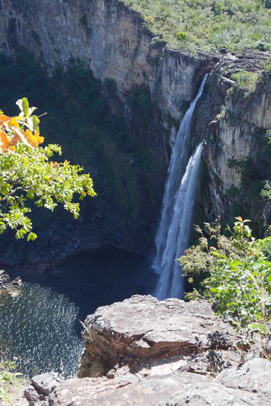 El salto del río Preto, la postal del Parque Nacional.