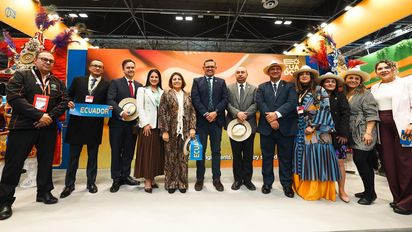 Inauguración de stand de Ecuador en Fitur 2026.&nbsp;