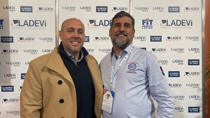 Pablo Godoy, vicepresidente de Club Med para Países Sudamericanos de Habla Hispana; y Abin Rosales Monascal, gerente regional de Ventas para Habla Hispana de Club Med.