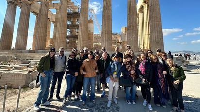 Los participantes del fam trip de Kompas a la región de los Balcanes del sur.