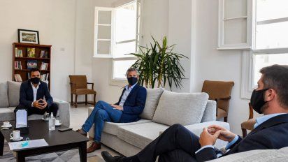 Los titulares de las carteras de Turismo de Salta, Tucumán y Jujuy, Federico Posadas, Mario Peña y Sebastian Giobellina.