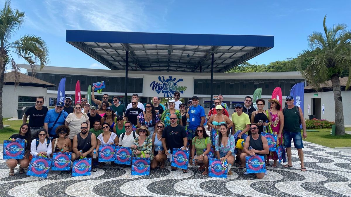 Los participantes del viaje también pudieron observar de primera mano las instalaciones del Multi Parque en Balneario Camboriú.