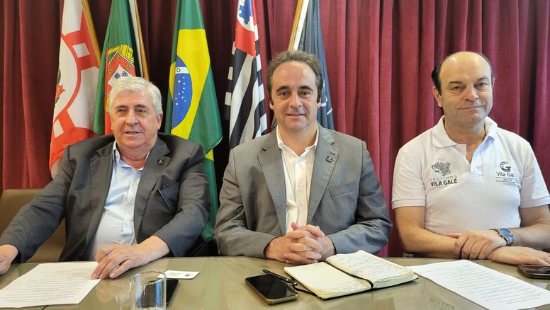 Los directivos de Vila Galé durante la WTM Latin America.