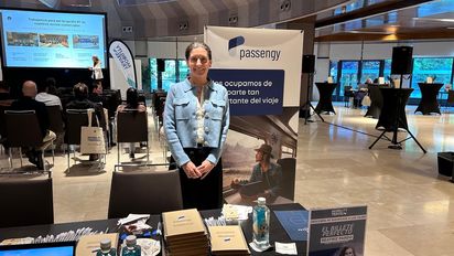 Beatriz Pardo, product manager de Passengy durante el evento
