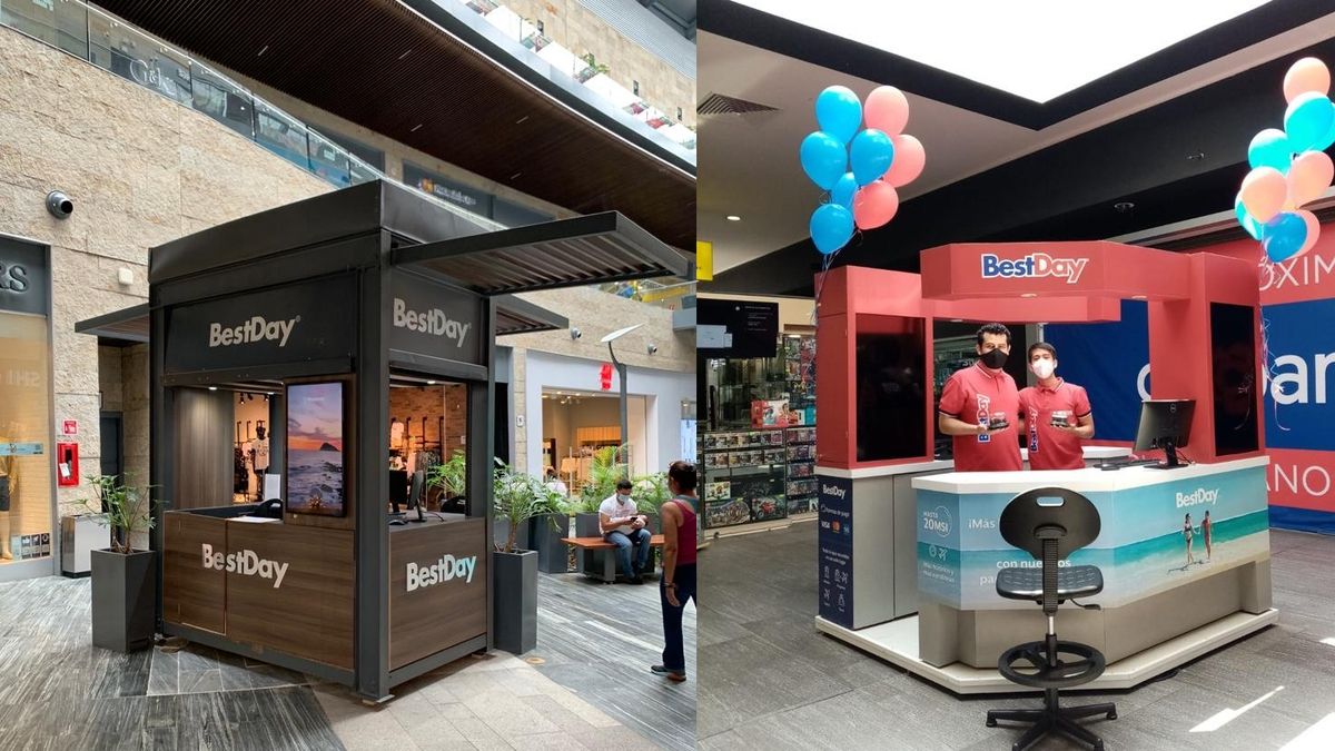 Best Day inaugura islas de venta en plazas comerciales