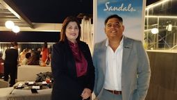 Arlenes García, directora de Ventas y Marketing para Latinoamérica de Sandals & Beaches Resorts; Giancarlos Cuadros Alvarez, Business Development Manager para Sandals & Beaches Resorts en Perú.&nbsp;