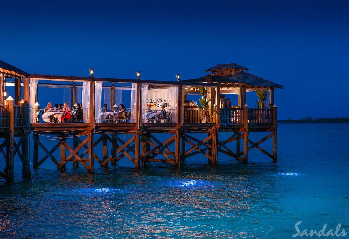 Gordon's on the Pier. Restaurante de Sandals Royal Bahamian.